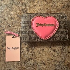 Juicy Couture Pink and Brown Key Card Holder